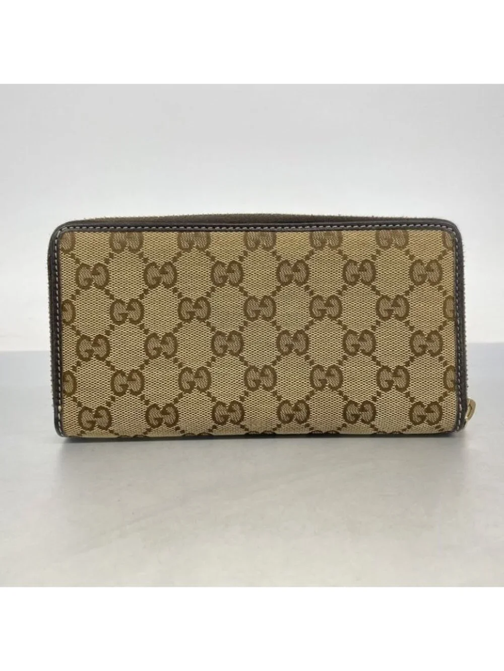 ★SOLD★ Gucci Wallet GG Canvas Beige Champagne Gold - Picture 7 of 7